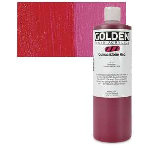 Golden - Golden Fluid Akrilik Boya 473 Ml Seri 6 Quinacridone Red