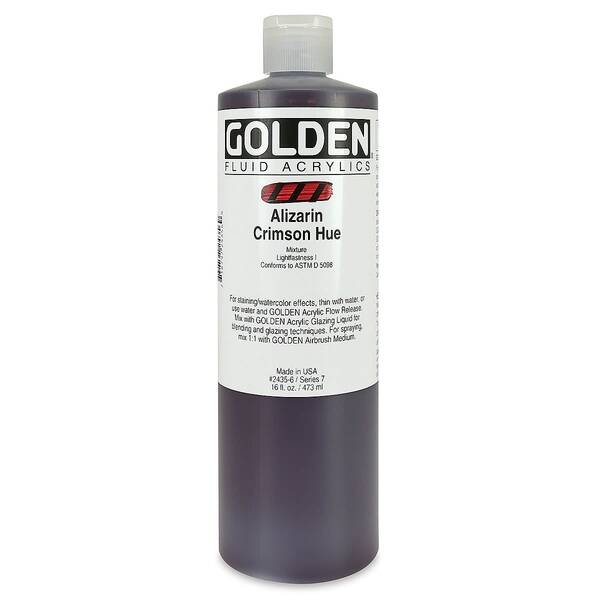 Golden Fluid Akrilik Boya 473 Ml Seri 7 Alizarin Crimson Hue - 3