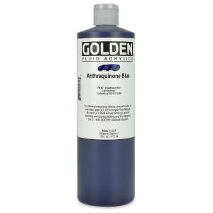 Golden Fluid Akrilik Boya 473 Ml Seri 7 Anthraquinone Blue - 3