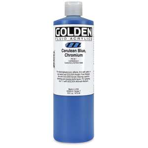 Golden Fluid Akrilik Boya 473 Ml Seri 7 Cerulean Blue Chromium - 6