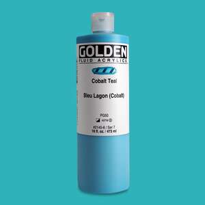 Golden Fluid Akrilik Boya 473 Ml Seri 7 Cobalt Teal - Thumbnail