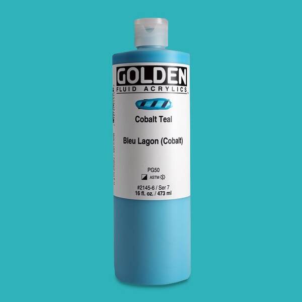 Golden Fluid Akrilik Boya 473 Ml Seri 7 Cobalt Teal