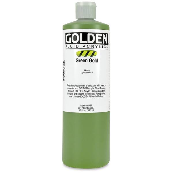 Golden Fluid Akrilik Boya 473 Ml Seri 7 Green Gold - 4