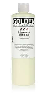 Golden Fluid Akrilik Boya 473 Ml Seri 7 Interference Red (Fine) - Golden