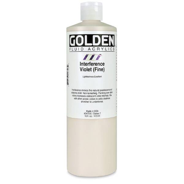 Golden Fluid Akrilik Boya 473 Ml Seri 7 Interference Violet (Fine) - 3