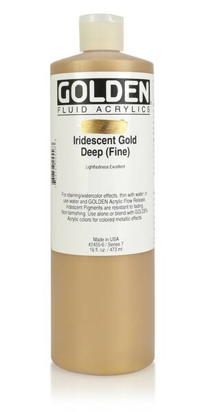Golden Fluid Akrilik Boya 473 Ml Seri 7 Iridescent Gold Deep (Fine)