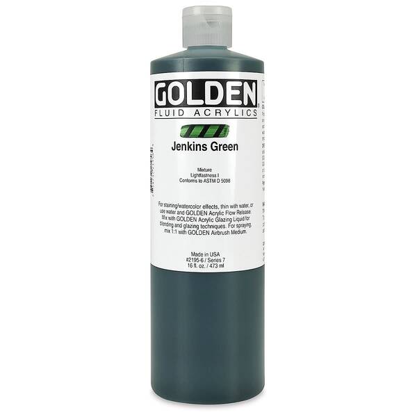 Golden Fluid Akrilik Boya 473 Ml Seri 7 Jenkins Green - 4