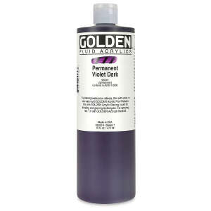 Golden Fluid Akrilik Boya 473 Ml Seri 7 Permanent Violet Dark - 3