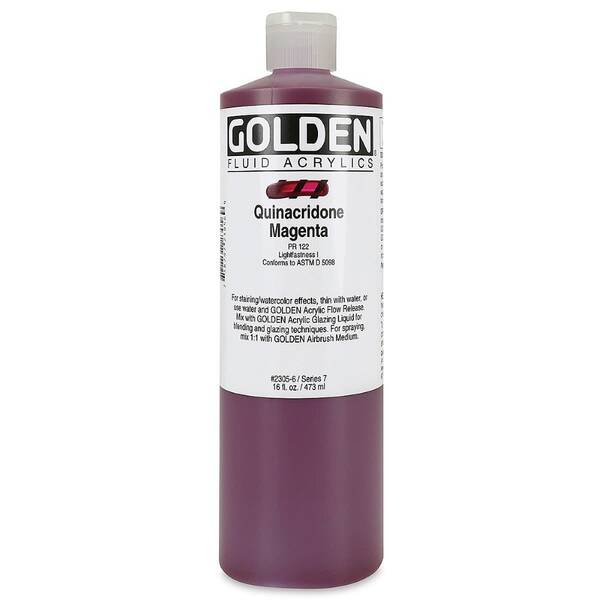 Golden Fluid Akrilik Boya 473 Ml Seri 7 Quinacridone Magenta - 3