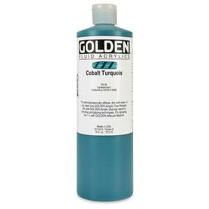 Golden Fluid Akrilik Boya 473 Ml Seri 8 Cobalt Turquois - 6