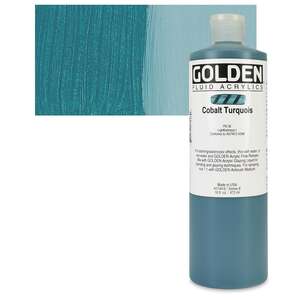 Golden - Golden Fluid Akrilik Boya 473 Ml Seri 8 Cobalt Turquois