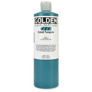 Golden Fluid Akrilik Boya 473 Ml Seri 8 Cobalt Turquois - Thumbnail