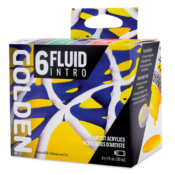 Golden Fluid Akrilik Boya Intro Color Set 30ML 6'Lı Kutu