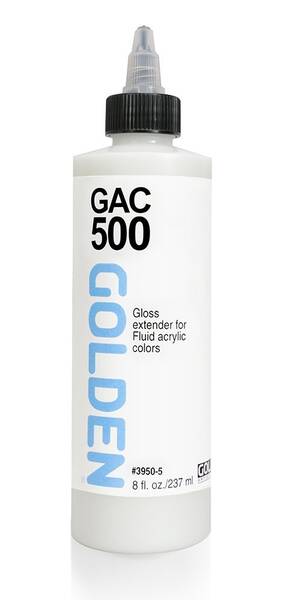 Golden GAC 500 Self-Leveling Acrylic Polymer Mediums 237 Ml - 1