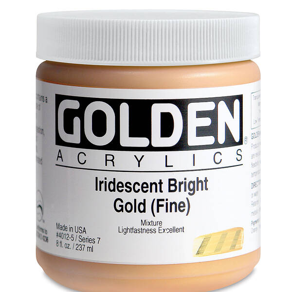 Golden Heavy Body Akrilik Boya 237 Ml Seri 7 Iridescent Bright Gold Fine