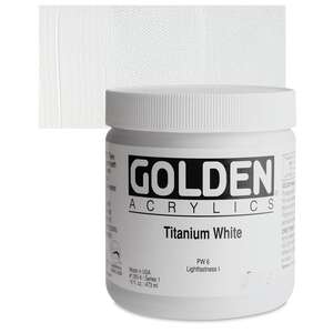Golden Heavy Body Akrilik Boya 473 Ml Seri 1 Titanium White - Thumbnail