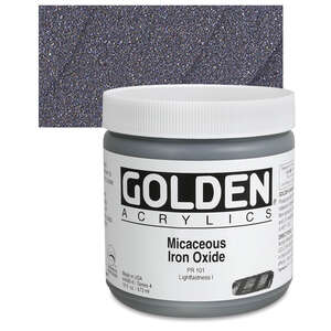 Golden Heavy Body Akrilik Boya 473 Ml Seri 4 Micaceous Iron Oxide - 1