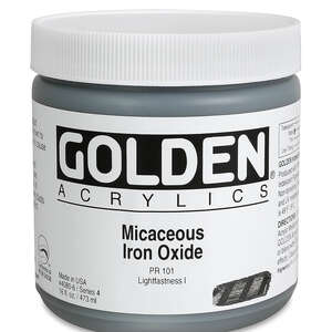 Golden Heavy Body Akrilik Boya 473 Ml Seri 4 Micaceous Iron Oxide - 3