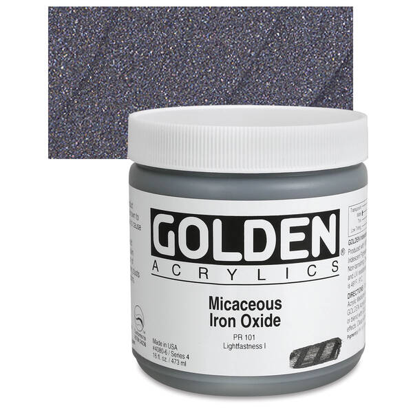 Golden Heavy Body Akrilik 473 Ml Seri 4 Micaceous Iron Oxide