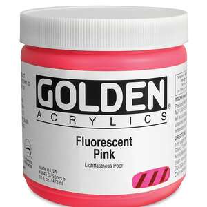 Golden Heavy Body Akrilik Boya 118 Ml Seri 5 Fluorescent Magenta - 3