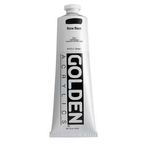 Golden Heavy Body Akrilik Boya 148 Ml Seri 1 Bone Black - 3