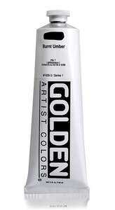 Golden Heavy Body Akrilik Boya 148 Ml Seri 1 Burnt Umber - 3