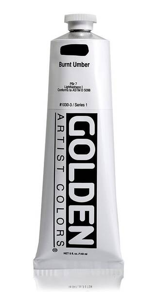 Golden Heavy Body Akrilik Boya 148 Ml Seri 1 Burnt Umber - 3