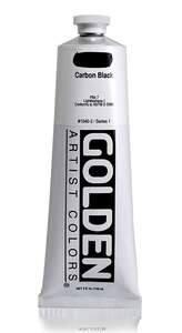 Golden Heavy Body Akrilik Boya 148 Ml Seri 1 Carbon Black - 3