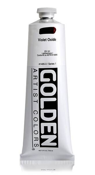 Golden Heavy Body Akrilik Boya 148 Ml Seri 1 Violet Oxide - 3