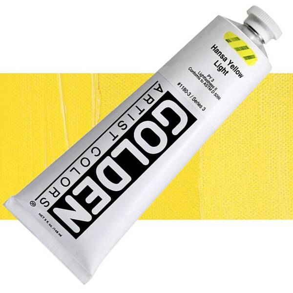Golden Heavy Body Akrilik Boya 148 Ml Seri 3 Hansa Yellow Light - 1