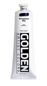 Golden Heavy Body Akrilik Boya 148 Ml Seri 7 Anthraquinone Blue - 3