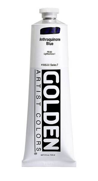 Golden Heavy Body Akrilik Boya 148 Ml Seri 7 Anthraquinone Blue - 3