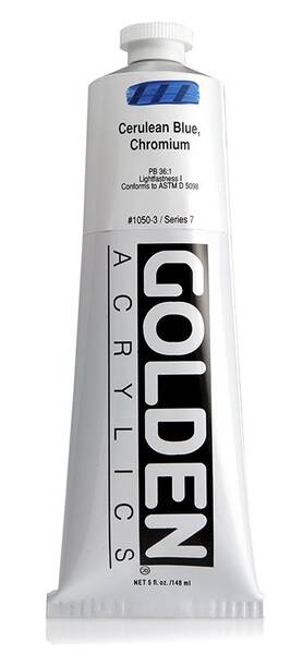 Golden Heavy Body Akrilik Boya 148 Ml Seri 7 Cerulean Blue Chromium - 3