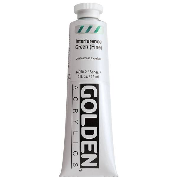 Golden Heavy Body Akrilik Boya 148 Ml Seri 7 Interference Green Fine - 3