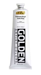 Golden Heavy Body Akrilik Boya 148 Ml Seri 7 Iridescent Bright Gold Fine - 3