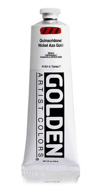 Golden Heavy Body Akrilik Boya 148 Ml Seri 7 Quinacridone Nickel Azo Gold - 3