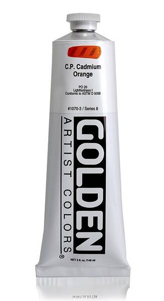 Golden Heavy Body Akrilik Boya 148 Ml Seri 8 C.P. Cadmium Orange - 3