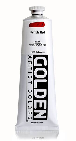 Golden Heavy Body Akrilik Boya 148 Ml Seri 8 Pyrrole Red - 3