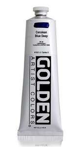 Golden Heavy Body Akrilik Boya 148 Ml Seri 9 Cerulean Blue Deep - Thumbnail