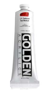 Golden Heavy Body Akrilik Boya 148 Ml Seri 9 C.P. Cadmium Red Medium - 3