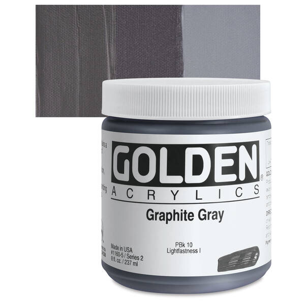 Golden Heavy Body Akrilik Boya 237 ML Seri 2 Graphite Gray