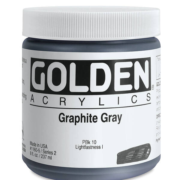Golden Heavy Body Akrilik Boya 237 ML Seri 2 Graphite Gray