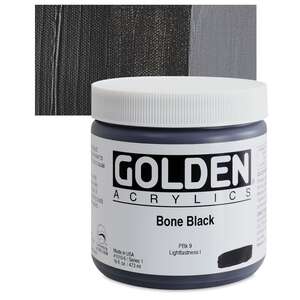 Golden - Golden Heavy Body Akrilik Boya 473 Ml Seri 1 Bone Black