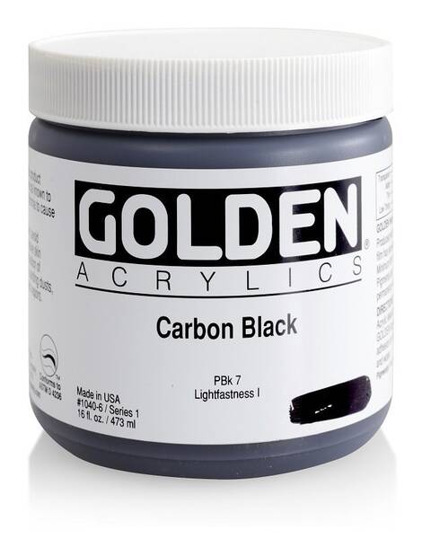 Golden Heavy Body Akrilik Boya 473 Ml Seri 1 Carbon Black - 4