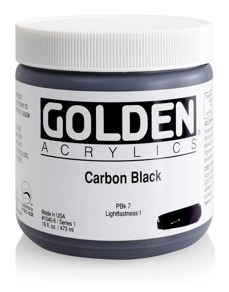 Golden Heavy Body Akrilik Boya 473 Ml Seri 1 Carbon Black