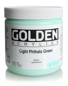 Golden Heavy Body Akrilik Boya 473 Ml Seri 1 Light Phthalo Green - 3