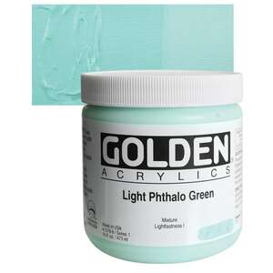Golden - Golden Heavy Body Akrilik Boya 473 Ml Seri 1 Light Phthalo Green