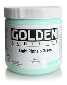 Golden Heavy Body Akrilik Boya 473 Ml Seri 1 Light Phthalo Green - Thumbnail
