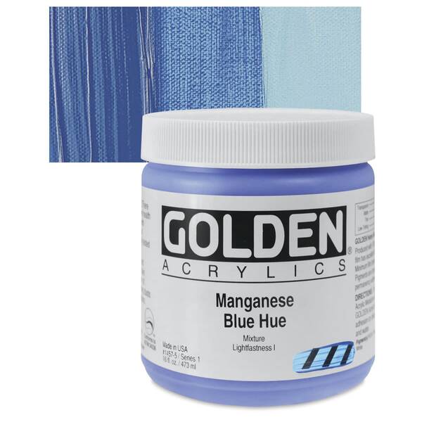 Golden Heavy Body Akrilik Boya 473 Ml Seri 1 Manganese Blue Hue - 1