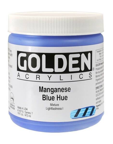 Golden Heavy Body Akrilik Boya 473 Ml Seri 1 Manganese Blue Hue